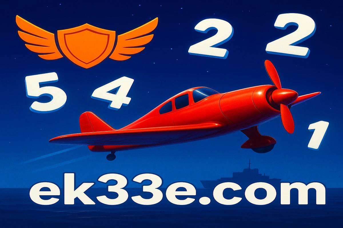 ek33-র প্ল্যাটফর্মে BGaming-এর একটি ভাইরাল এন্টারটেইনমেন্ট গেম, লাল বিমান জাহাজগুলোর ওপর উড়ছে, মাল্টিপ্লায়ারসহ Avia Masters লোগো
